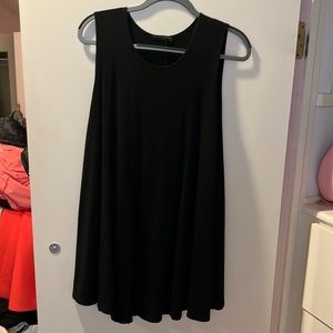 Black tank top dress soft material one size